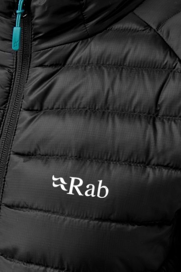 Жіночий легкий пуховик Rab Microlight Jacket Wmns, Black, 10 (RB QDB-17-BLK-10)