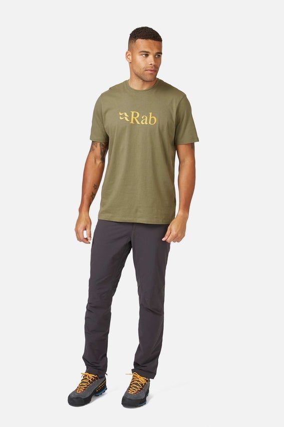 Футболка чоловіча Rab Stance Logo Tee, Beluga/Pollen, S (QCB-08-BPO-SML)