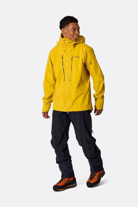 Мембранна куртка чоловіча Rab Kinetic Alpine Stretch Jacket, Dark Pollen, L (RB QWI-73-DPL-LRG)