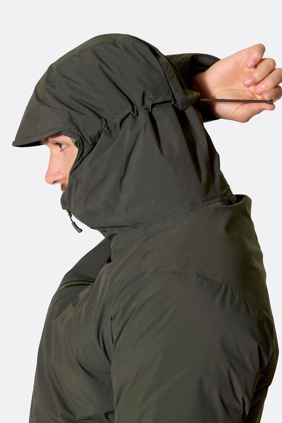 Чоловіча зимова пухова куртка Rab Valiance Jacket, Dark Army, M (RB QDC-04-DAY-MED)