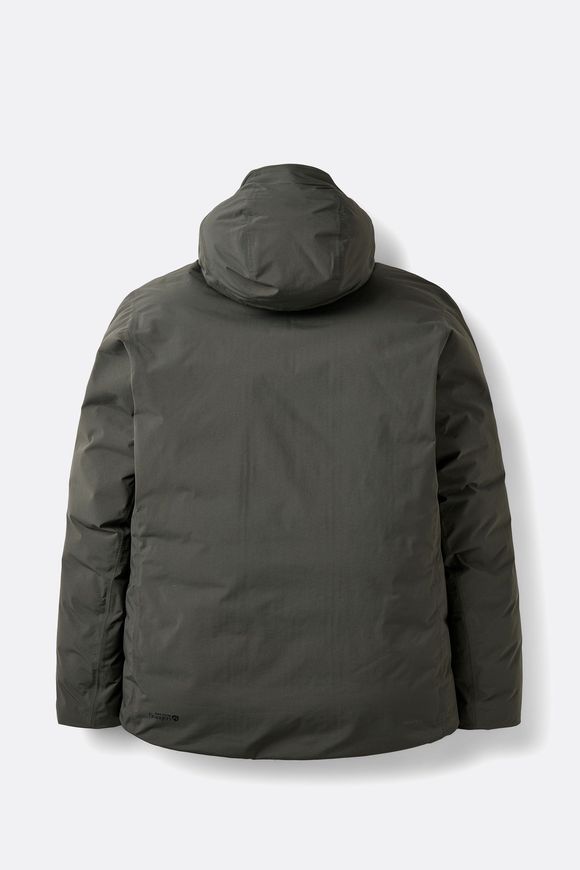 Чоловіча зимова пухова куртка Rab Valiance Jacket, Dark Army, M (RB QDC-04-DAY-MED)