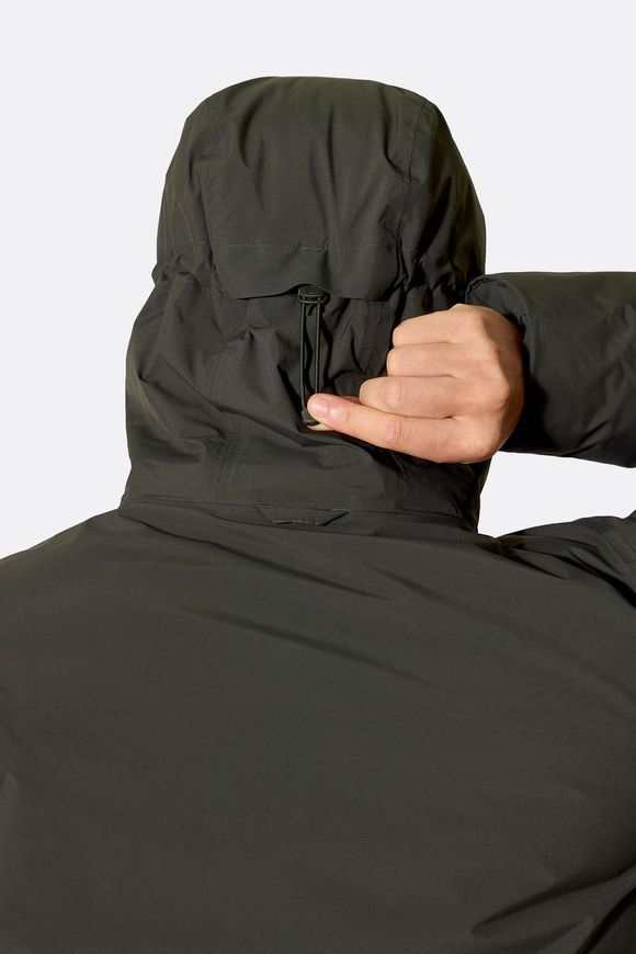 Чоловіча зимова пухова куртка Rab Valiance Jacket, Dark Army, M (RB QDC-04-DAY-MED)