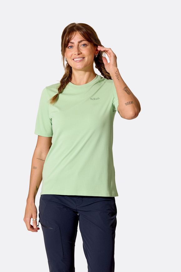 Футболка жіноча Rab Force Tee Wmns, Tempest Blue, 10 (RB QCC-25-TMB-10)