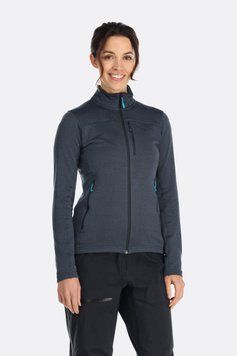 Жіноча флісова кофта Rab Graviton Jacket Wmns, Beluga, 8 (RB QFF-58-BEL-08)