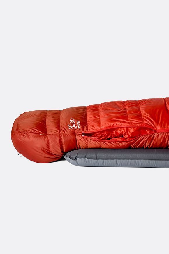 Спальний мішок Rab Alpine Regular, (-6&deg;C), 185 см - Left Zip, Horizon/Tuscan Red (RB QSN-09-DHT-REG-LZ)