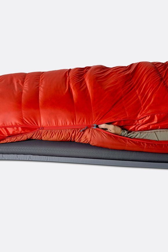Спальний мішок Rab Alpine Regular, (-6&deg;C), 185 см - Left Zip, Horizon/Tuscan Red (RB QSN-09-DHT-REG-LZ)
