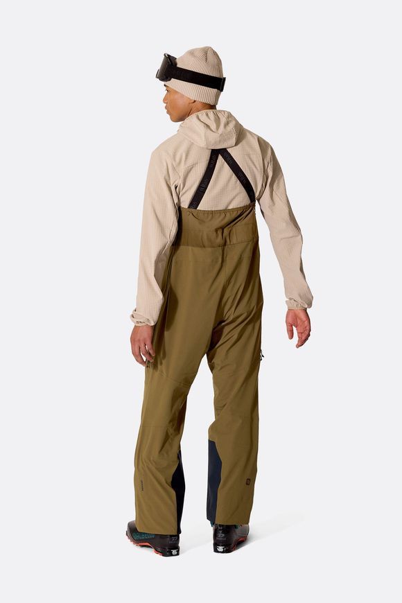 Штани чоловічі Rab Kinetic Alpine Stretch Bib, Oak, L Regular (RB QWI-77-OAK-LRG-RG)