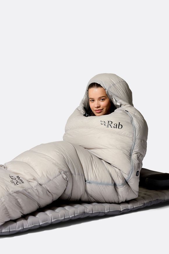 Спальний мішок Rab Mythic Ultra (-12&deg;C), Left Zip, Regular, Dark Pewter (RB QSN-26-DPW-REG-LZ)